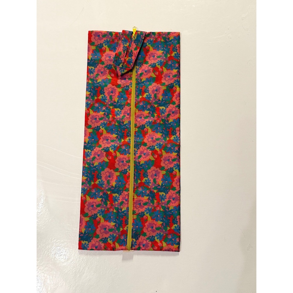 Natural Life large floral zip packing cube rectangle expandable bag